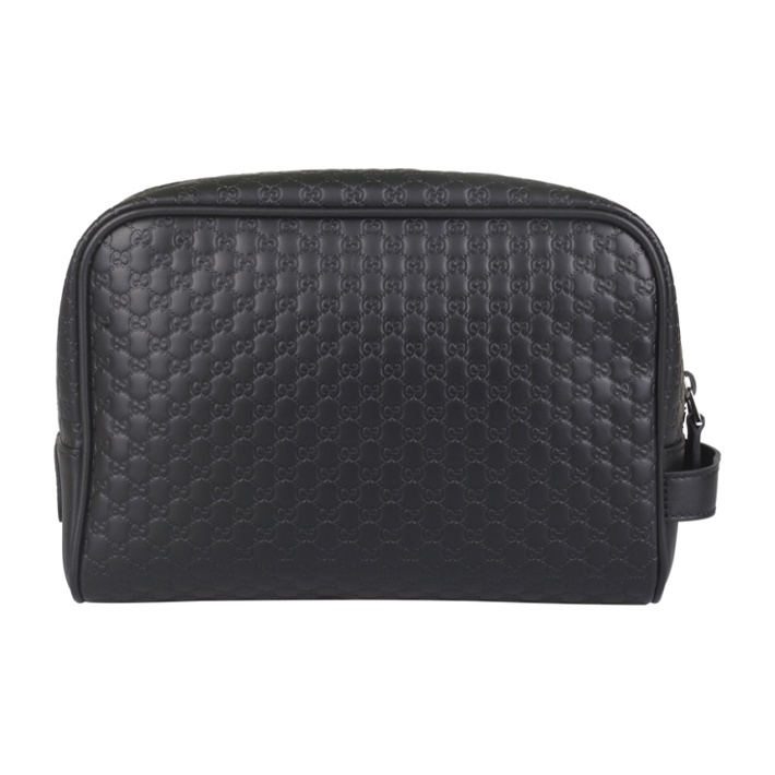 GUCCI Cosmetic Bag Clutch Bag Monogram GUCCIssima Zipper Top