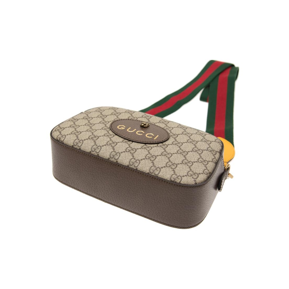 GUCCI Neo Vintage Monogram Messenger Bag, Shoulder Bag, Beige/Ebony