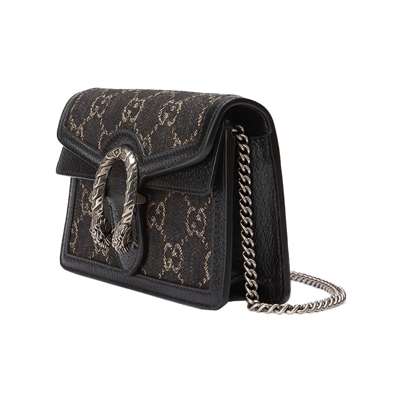 GUCCI Ladies Dionysus GG Ultra Mini Shoulder Bag, Black