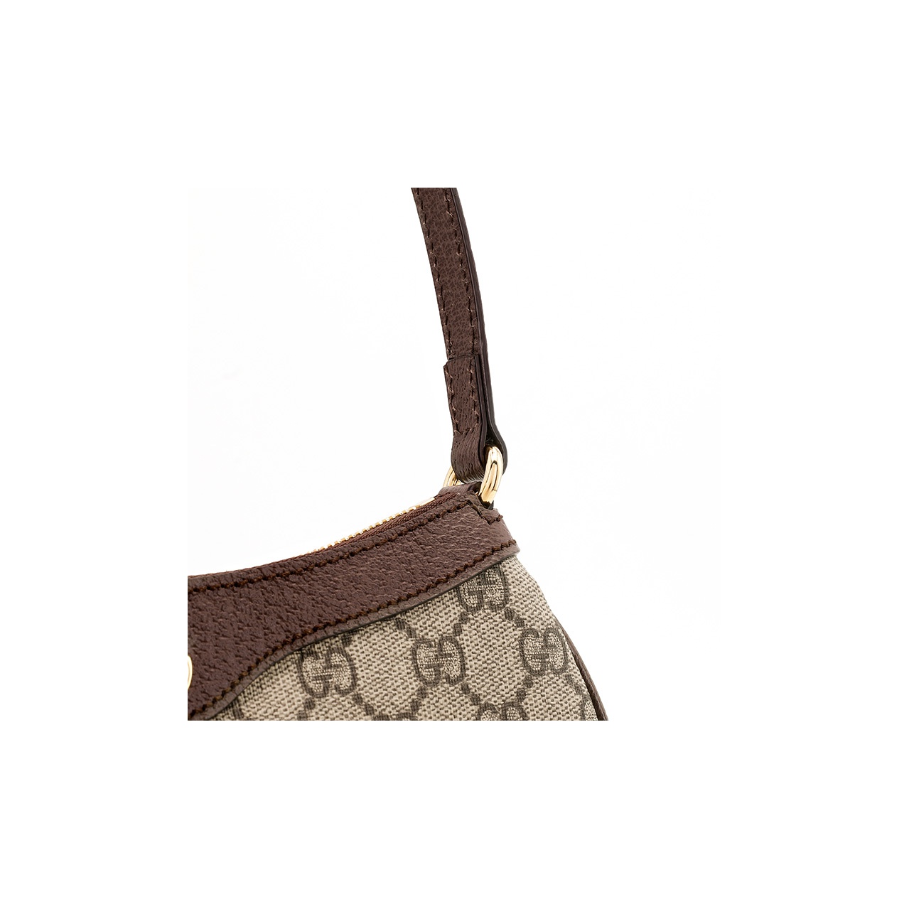 GUCCI Ophidia GG Monogram Small Handbag, Women, Brown